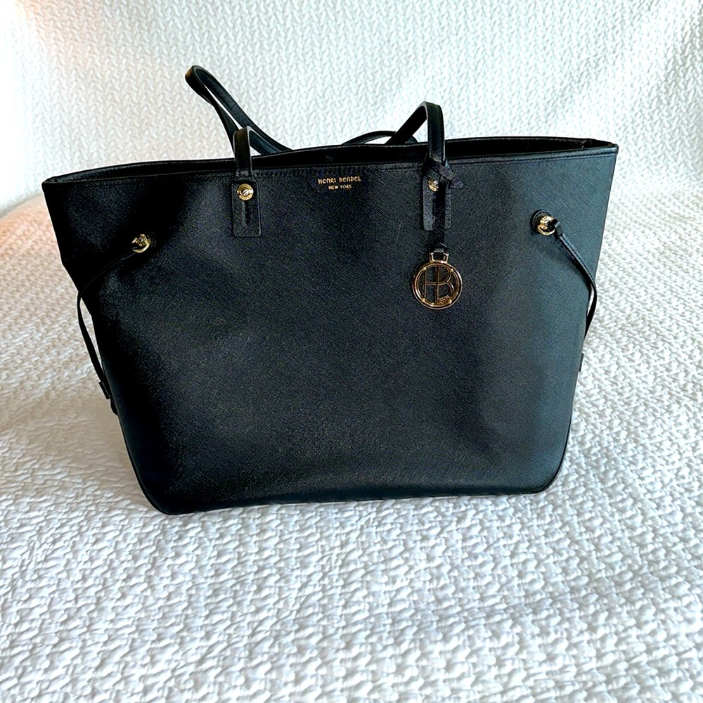 Black Henri Bendel large tote